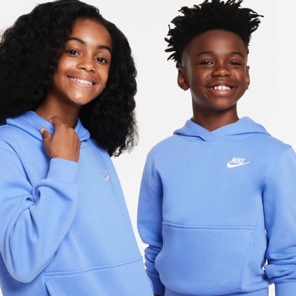 Nike Kids Light Blue Pullover Hoodie